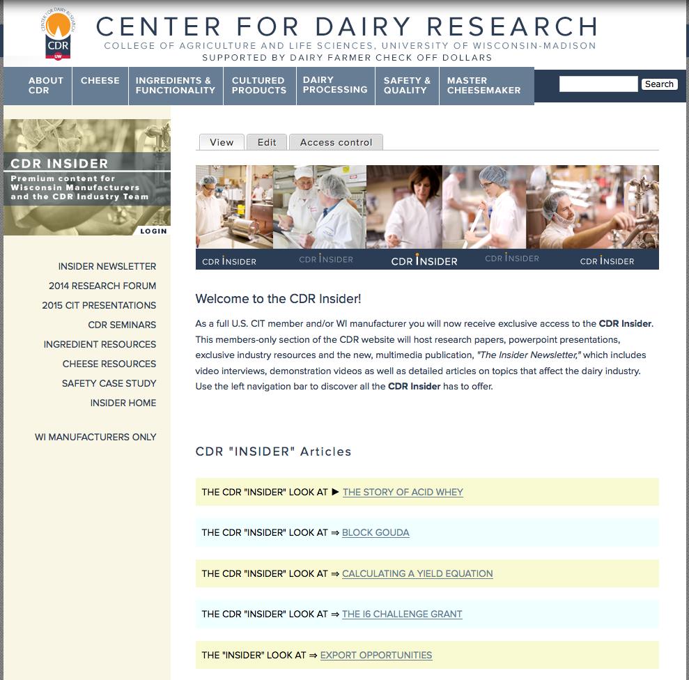 SITE WWW.CDR.WISC.EDU The "Insider" is your source for the latest on CDR research, education and more.