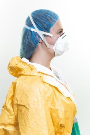 Respirator fitting: orientation fit tests Before putting on the PPE ensemble, a qualitative fit test which is not part of the donning process should be carried out to select a properly