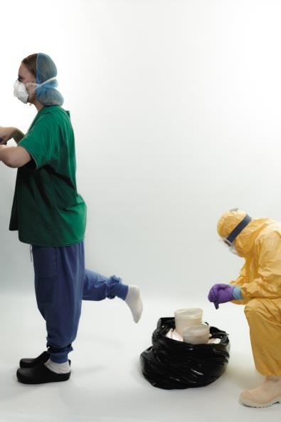 Critical aspects of the safe use of personal protective equipment TECHNICAL DOCUMENT Disposal of boots (waste bag) The boots are the only component of the PPE that can