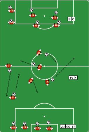 WU07 EYSA Technical Warm-Up (All Ages) Set of individual technique drills with the objective of getting players to do 1,000 touches in 25 minutes.