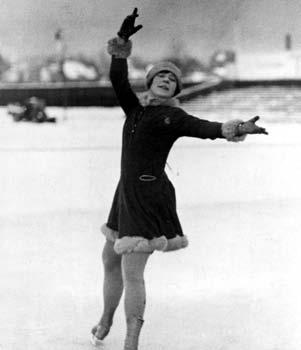 One of the female skaters at the 1924 Winter Games was Norway s twelveyear-old Sonja Henie (SOHN-yuh HEN-ee), who fell and finished last in her event.