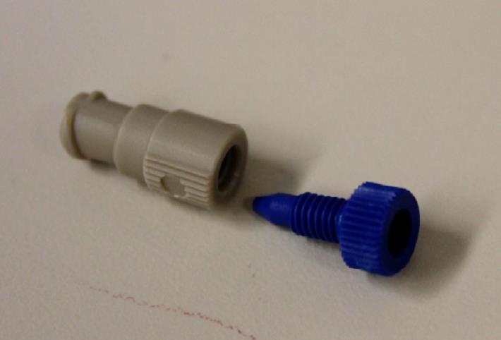 High Pressure Reverse Cleaning Adapter RCA-1B A B The Reverse Cleaning Adapter consists of two parts: A - Syringe Fitting B - Sprayer Tip adapter In addition you will need the 1 ml polycarbonate