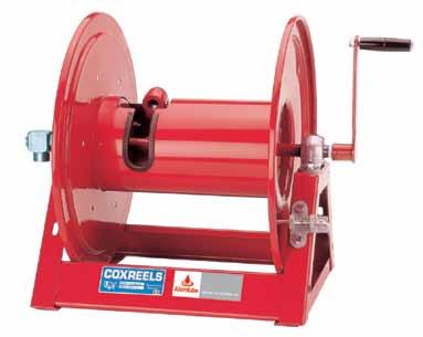 1125 SERIES HAND REWIND HOSE REELS All metal construction Engineered and designed for use in challenging, heavy duty applications Solid steek crank with smooth round handle Pressures of up to