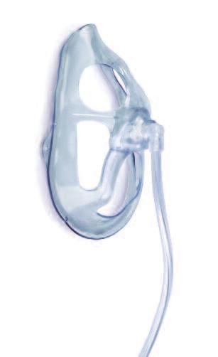 OxyMask Delivers Oxygen flows from 1 to 15+ litres per minute - flush, 24% to 90% FiO2 (Tyke size 1/4L to 5+, 22% to 65% FiO2) Four sizes available: Adult Plus (25% larger mask) Kid (3-10 years old,