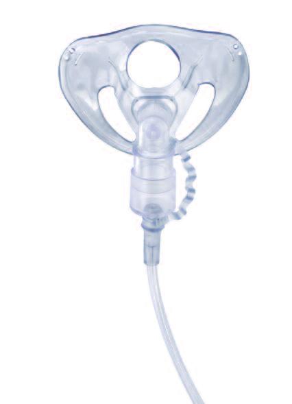 OxyTrach Delivers 23% to 83% FiO2 on flows from 1 to 15+ litres per minute - flush Delivers oxygen through a standard small bore tube