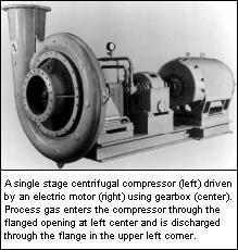 Centrifugal Compressors A centrifugal compressor is a radial flow rotodynamic fluid machine that uses mostly air as the working fluid and utilizes the