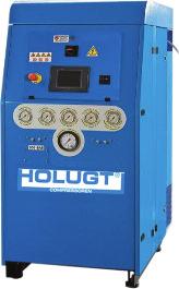 Range of Breathing Air Compressors HL600 SUPER SILENT Capacity: 600 l/min Sizes: 169 x 94 x 133 cm Weight: 420 kg Max.