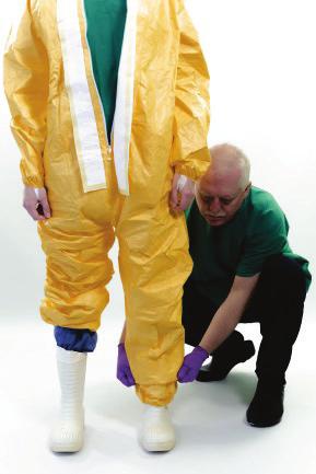 Safe use of PPE in the treatment of infectious diseases of high consequence TECHNICAL DOCUMENT [+/+]Option A: Coverall