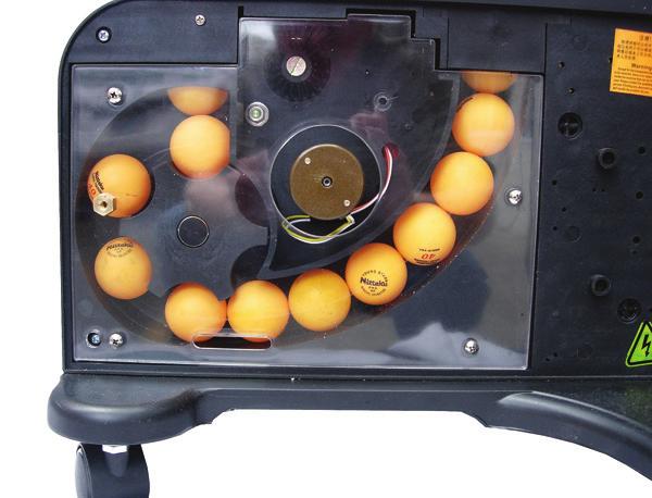 Special attention should be paid so that no foreign objects are put into the ball container. Foreign objects will block the robot s delivery wheel and result in damage to the robot.