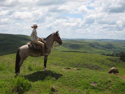 [5] Day 2 After breakfast you saddle the horses early and leave around 08.00 in the direction of Fazenda Ferradura.