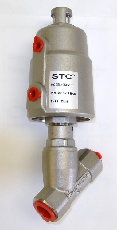 Warning: When tightening any connections to the valve, do not use the actuator as leverage. Doing so may damage the joint between the actuator and the valve. Connection to fluid supply: 1.