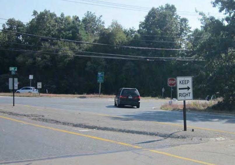 Route 16 at Interstate 395 North and Sutton Road Safety Issue #1: Traffic Control Observations: The RSA team observed a number of issues regarding traffic control at the intersection of Route 16 at