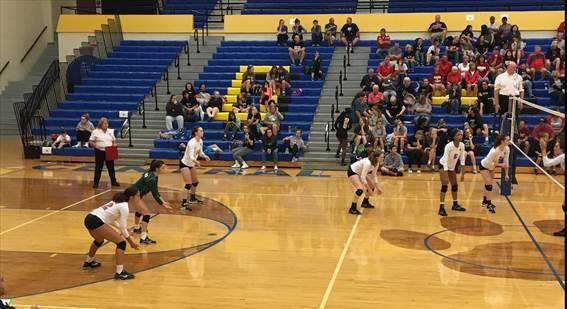 Volleyball: The volleyball team had busy Saturday in Greenfield, beating New Palestine in the