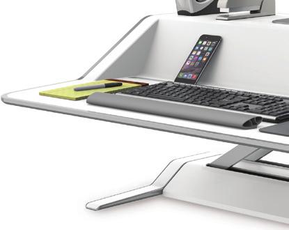 cord management and a device charging slot Keeps your desk organised and free of
