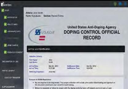DOPING CONTROL PROCEDURES Athletes are subject to both in-competition and out-of-competition testing if they compete in events sanctioned by, or are members or license holders of, a National