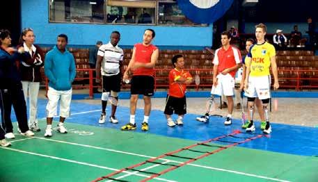 Lead by para-badminton coach, Richard Morris from England, the workshops were designed to provide coaching for players and introduce coaches to more technical aspects of coaching para-badminton.