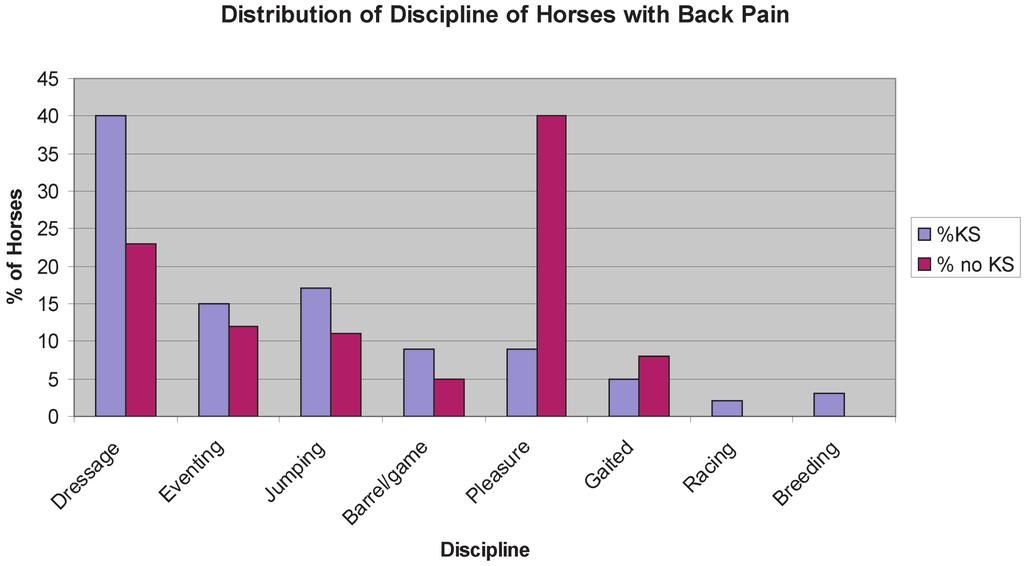 Concurrent lameness was found in 53 of the 212 Group 1 horses, based on clinical examination and nerve blocks.