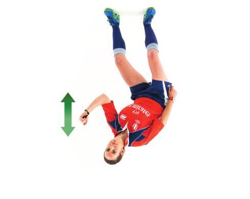 Referee signals 17. Joining a ruck or a maul in front of the back foot and from the side The hand and arm are held horizontally moving sideways. 18.