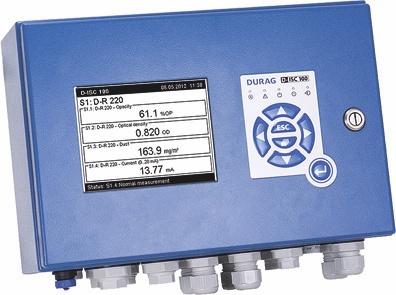 Analytical Application Sets Continuous emission monitoring D-ISC 100 display and control unit for dust and volume flow measuring instruments Overview The D-ISC 100 universal control unit permits the