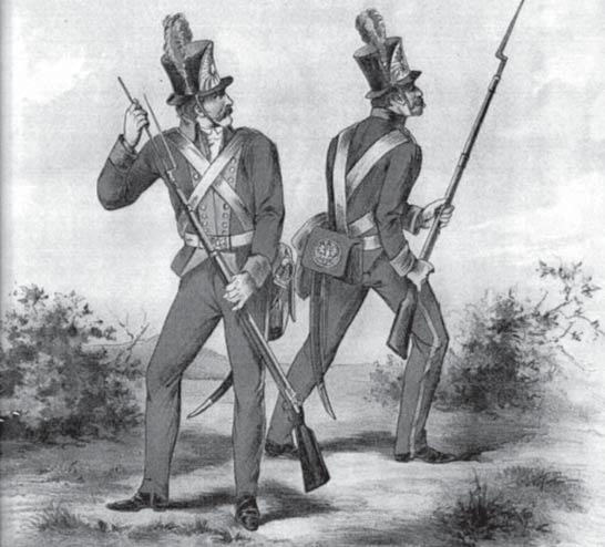These troopers served in the rear ranks and carried swords and firearms, but usually not lances; note the carbine or short musket with a visible slinging-rail.
