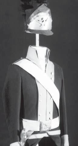 22 LEFT Uniform jacket of the 10th Crown Foot Regt (Dzialynski s), early 1790s, with a 1791 infantry shako.