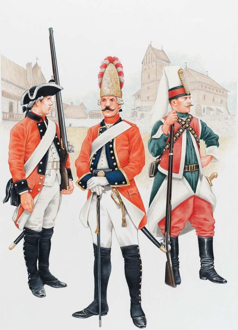 INFANTRY, 1770s 1: Janissary Company of Grand Hetman of the Crown, 1770 2: Grenadier NCO, Lithuanian