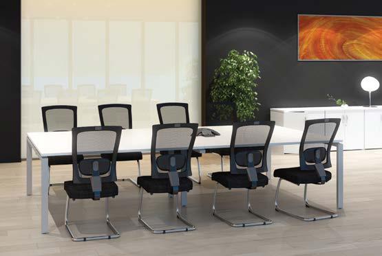 dapt II ench boardroom tables Overview contemporary design of boardroom tables with choice of square tables or rectangular tables with two depths mm and mm.