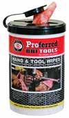 T98001 T98002 T98001 Proferred Bolt Gauge (Inch & Metric) T98002 Proferred Screw / Drill & Tap Gauge HAND & TOOL WIPES CANISTER / SINGLE PACK