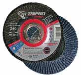 Premium wheel, formulated to prevent wheel breakdown caused by sharp, metal edges. Specially treated aluminum oxide grain and hard bond.