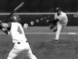 The Wind Up Before hitting the ball, the batter winds up with his shoulders and elbows spread apart, and with his weight on the right foot.
