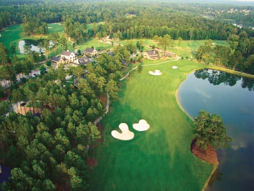 The last few holes meander through larger-than-life hardwoods and