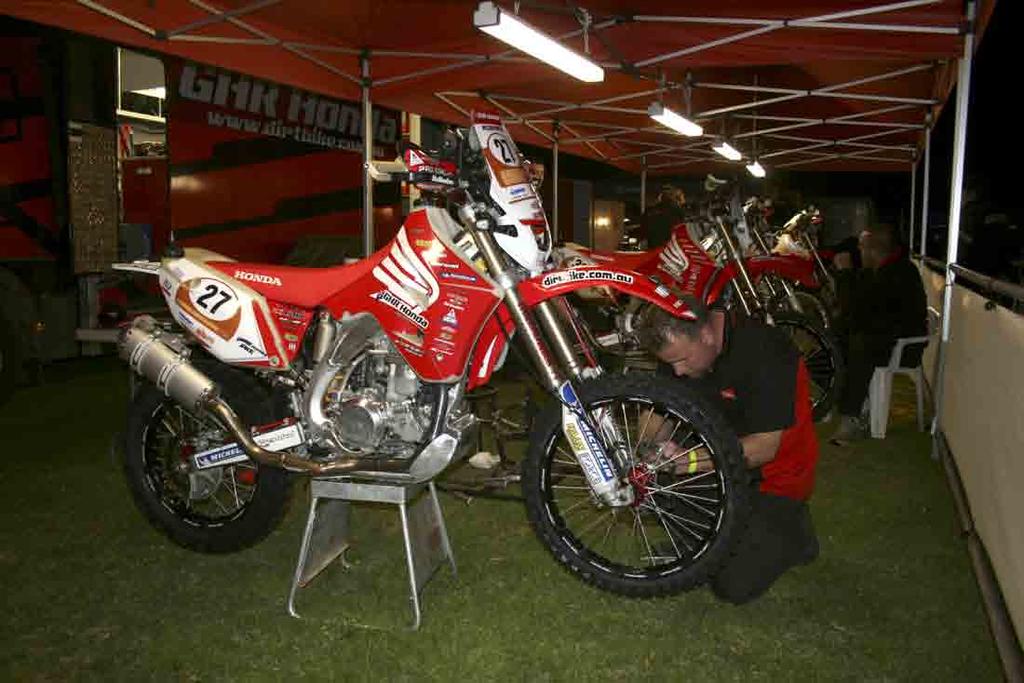$19,800 + GST EACH CLUBMAN, EXPERT AND PRO PACKAGE INCLUDES THE FOLLOWING: Use of a GHR Honda CRF 450 X Rallye during the Australasian Safari.