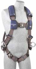 FU LL B O DY HARNESSES 1113055 VEST-STYLE HARNESS Aluminum back and side D-rings, locking quick connect buckles.