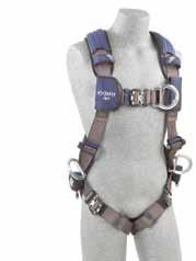 1113004 Medium 1113007 Large 1113040 VEST-STYLE HARNESS Aluminum front and back D-rings, locking  1113031 Small