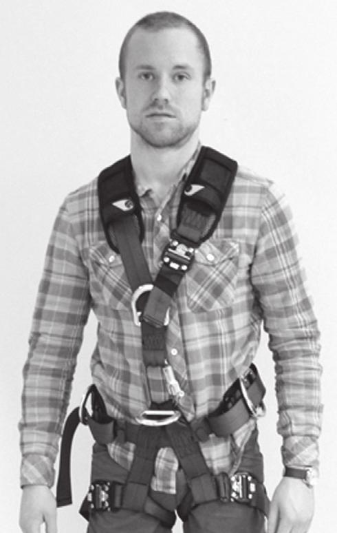 1.0 APPLICATION 1.1.1 PURPOSE: Suspension harness used for Fall Arrest (D-Ring connections A, Figure 2)
