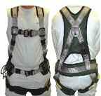 Fall Protection Buckingham H Style Combination Harness Work Positioning 'H' style full body harness with padded Dri-lex shoulder & leg pads for comfort Patented split tongue quick connect buckles