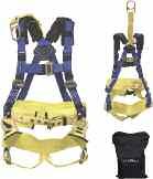 with shock-absorbing lanyard - Chain tensior - Web loop and carrying bag Capital Safety 2104801 Elk River Oil Rigger s Kit Includes: - SaddleMaster harness with 4 D-rings - 12" extended D-ring at