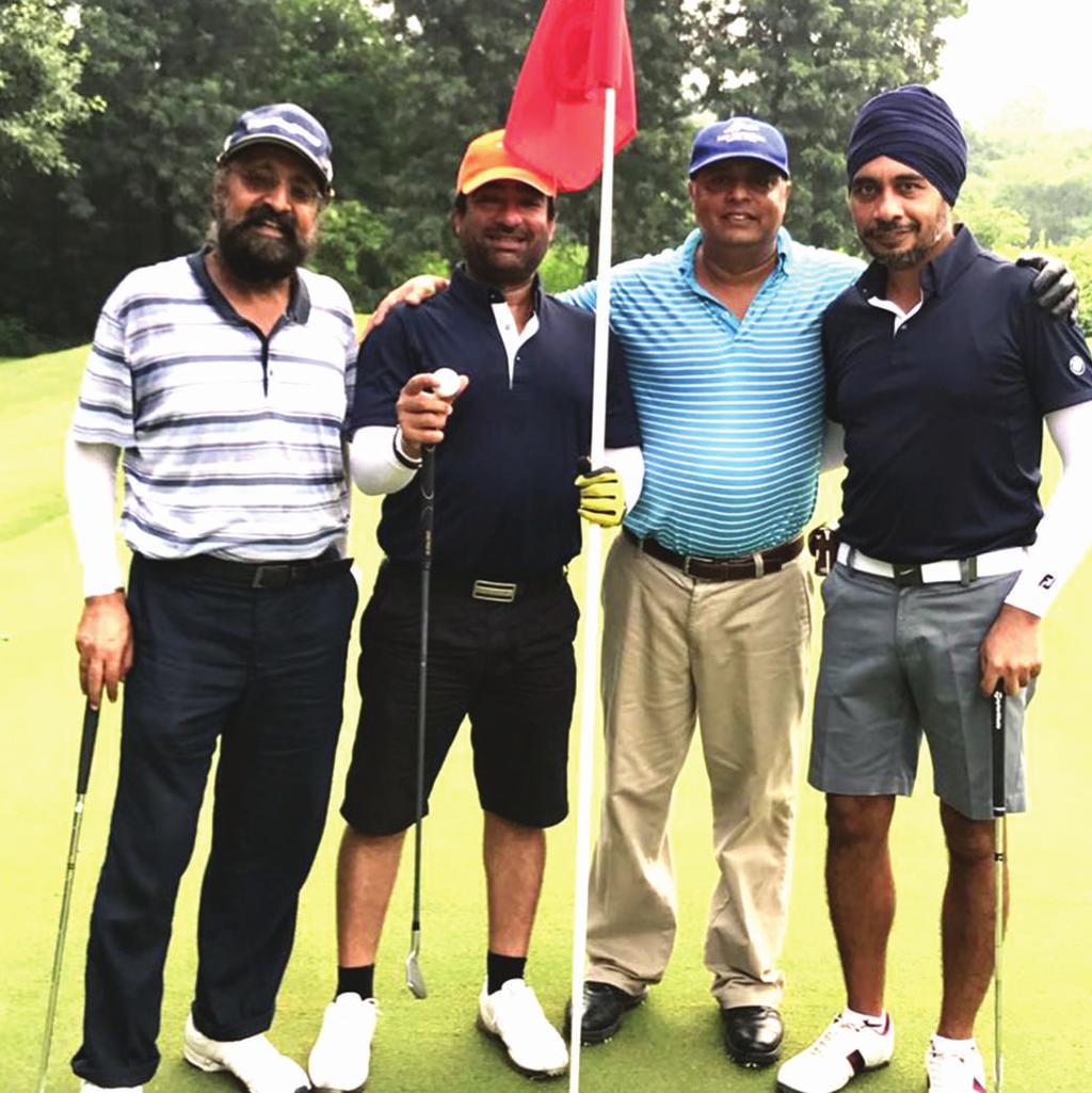 He aced the 5th hole on the GP course using his 3 Iron in the presence of his golfing buddies Amarjit Singh and SK Malhotra.