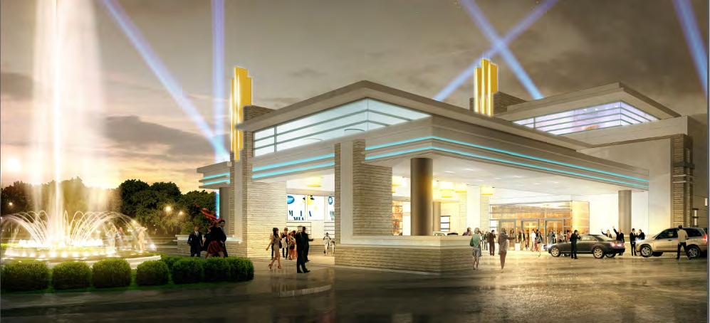 Project Details $225 Million Integrated Racing and Gaming Facility 106,000 square foot venue with 1,250 slot machines 1,000 construction/ 500 casino-related jobs Upscale casual dining restaurant