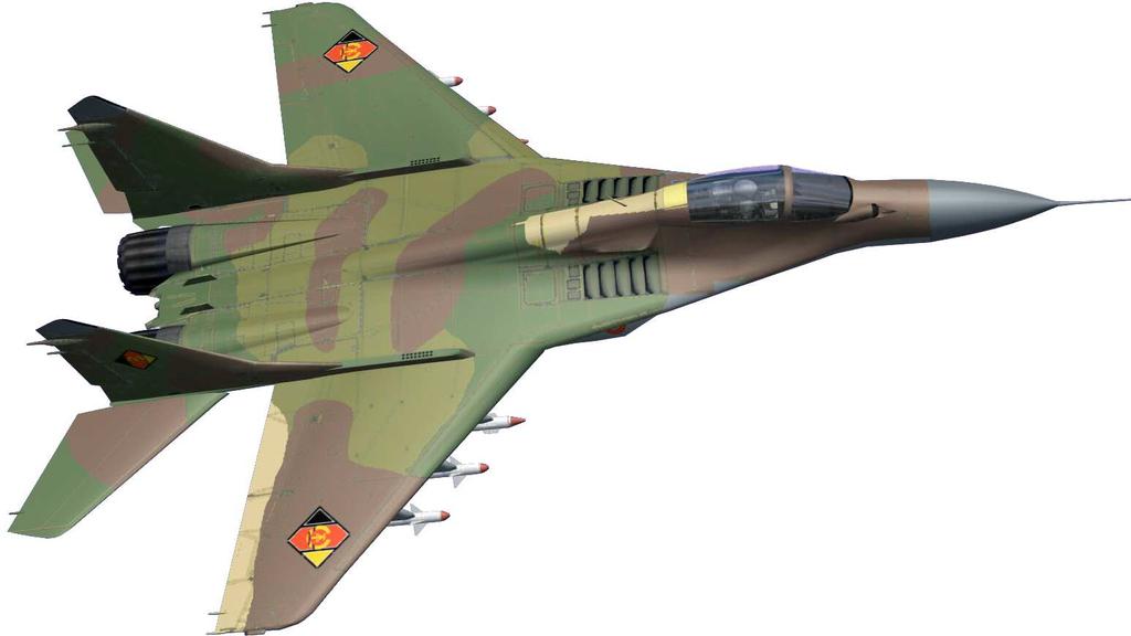 The Mikoyan MiG-29 is a 3th generation jet fighter aircraft designed for an air superiority role in the Soviet Union.