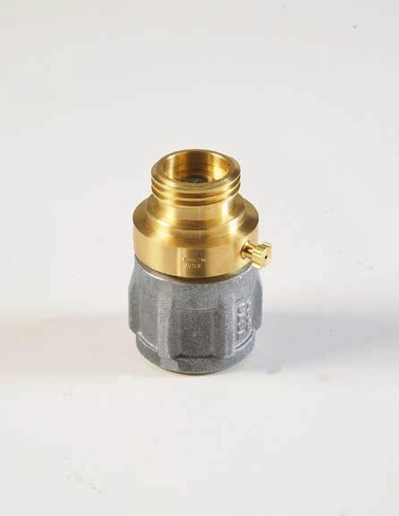 2¼ & 3¼ Hose nd Valve dapter 7576 No gas flow is allowed when this adapter