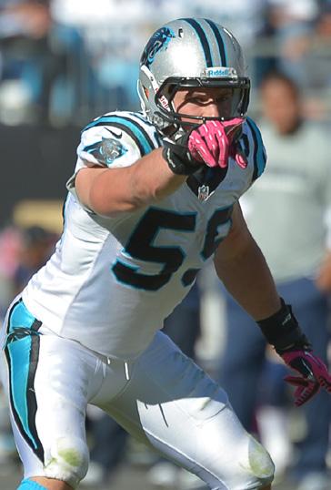 Using press box statistics, Kuechly has tallied 97 tackles (54 solo) this season, a total that leads all NFL rookies and ranks third in the NFL among all players.