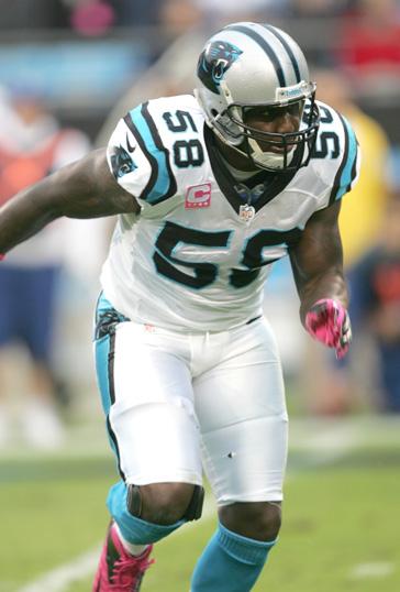 DWAN EDWARDS PROVIDES PUSH Dwan Edwards, a ninth-year veteran signed by the Panthers one week prior to the season opener at Tampa Bay (9/9/12) has made his presence felt quickly for the Panthers.