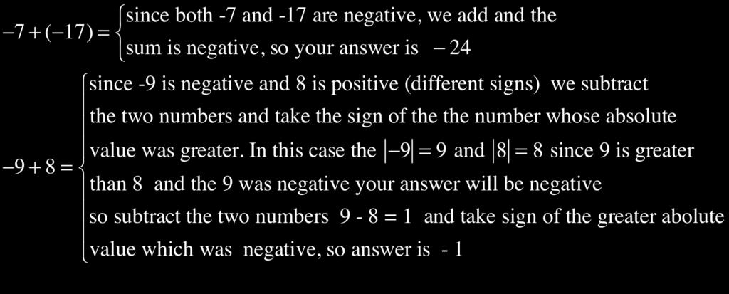 Name Date Period # Adding and subtracting Integers Teaching Point: Add and subtract integers by using a rule Standards: 7.NS.A.1a, b, c, d Adding Integers: Same sign: The sum of two positive integers is positive.