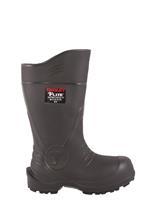 5 Molded in Button for Secure Closure 26256 Men's Tingley Blue and Red 15" Flite EH Waterproof Composite Toe Rubber Boot 27251 Men's Tingley