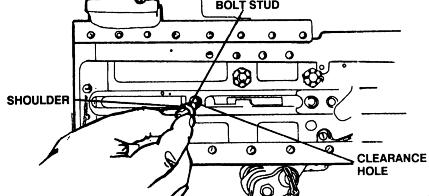 M2A1.50 Caliber Machine Gun Assembly and Disassembly (Continued) Bolt Stud: Follow the steps in the table below to remove the bolt stud.