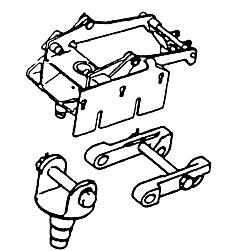 M2A1.50 Caliber Machine Gun Mounts and Accessories (Continued) To move the gun in elevation on the M36 mount: Remove the cradle locking pin and place it in the carriage handle Grasp the spade grips