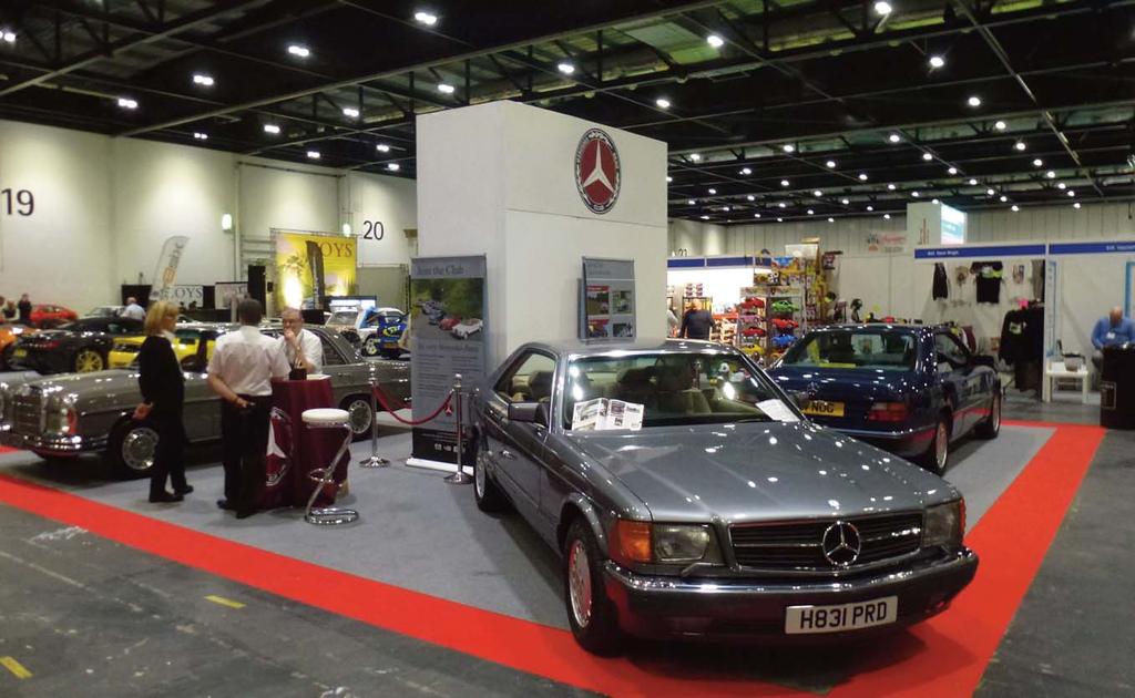 The 300SL Gullwing on display, as always, attracted a