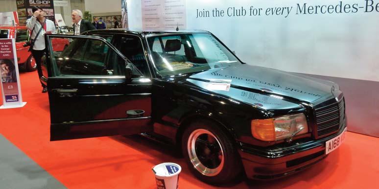 stand at the London Classic Car Show in 2017.