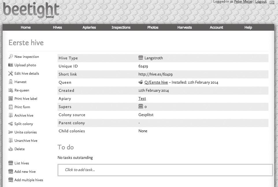 Beetight is a web application for